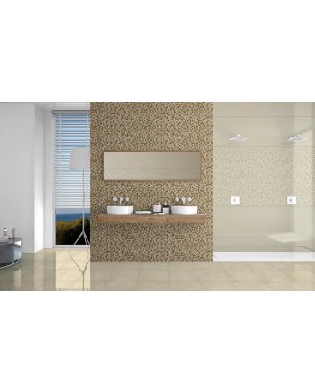 Emigres Glass wandtegel hoogglans 25x75 beige