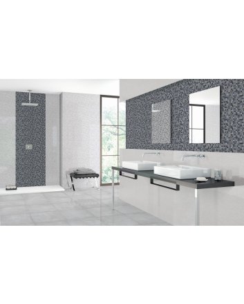 Emigres Glass wandtegel hoogglans 25x75 blanco