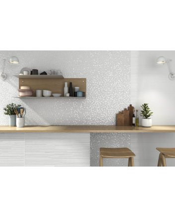 Emigres Hit wandtegel hoogglans 25x75 blanco