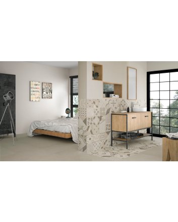 Emigres Hidra neutral wandtegel satijn 60x60 beige
