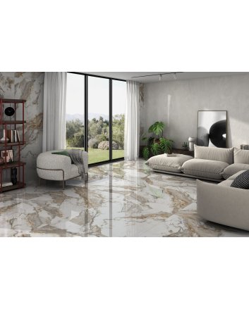 Emigres Pegaso vloertegel hoogglans 60x120 blanco