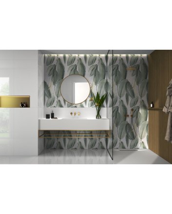 Emigres Florida pure vloertegel hoogglans 60x120 blanco