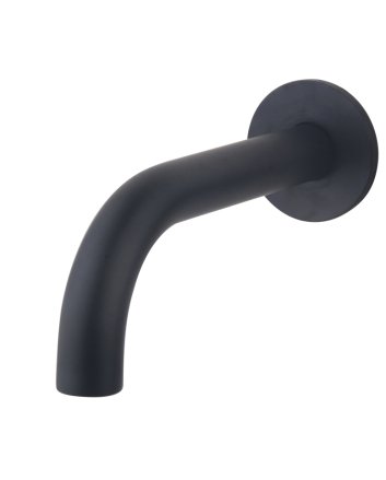 inbouw-uitloop rond 20cm 1/2'' zwart