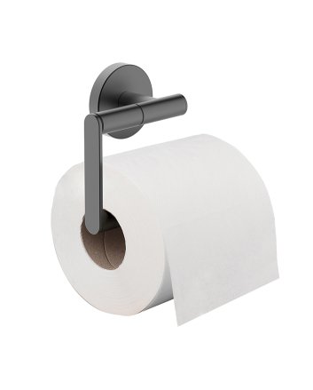 Alonzo toiletrolhouder zonder klep gunmetal
