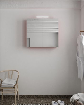 Mondiaz Cubb spiegelkast 80x70x16cm kleur fire met 2 deuren
