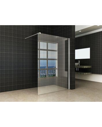 inloopdouche + RVS profiel 1200x2000 10mm NANO glas