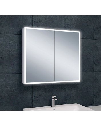 Quatro spiegelkast met LED, dimbaar 80 x 70 x 13 cm