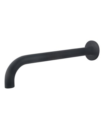 inbouw-uitloop rond 30cm 1/2'' mat zwart