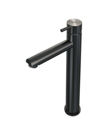 BRAUER Gunmetal Edition verhoogde opbouw wastafelmengkraan model B gunmetal geborsteld PVD