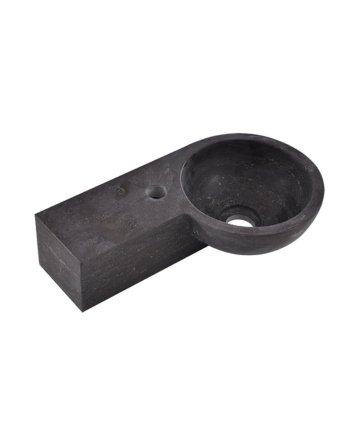 Wiesbaden fontein links rond 40x23x10 cm hardsteen gezoet