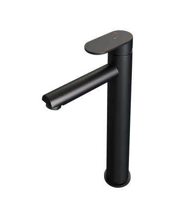 BRAUER Black Edition verhoogde opbouw wastafelmengkraan model C mat zwart