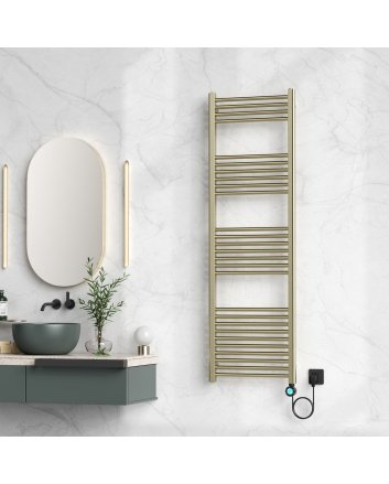 160x50 cm - Ecorad E-Smart Wifi - 700W - Geborsteld Goud - Programeerbare Elektrische Radiator