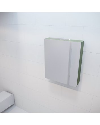 Mondiaz Cubb spiegelkast 50x70x16cm kleur army met 1 deur