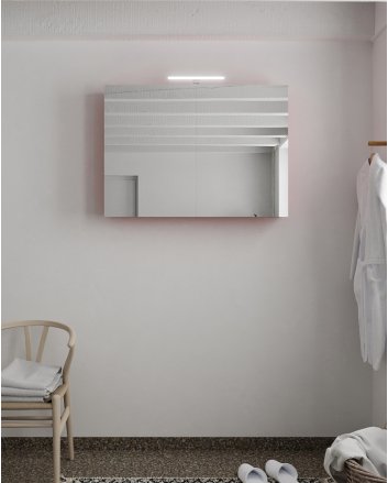 Mondiaz Cubb spiegelkast 100x70x16cm kleur fire met 2 deuren