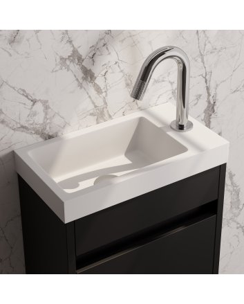 BRAUER Chrome Carving opbouw fonteinkraan met gebogen uitloop chroom