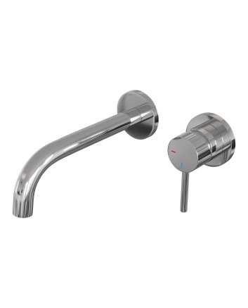 BRAUER Stripe inbouw wastafelmengkraan met gebogen uitloop en rozetten model A1 chroom
