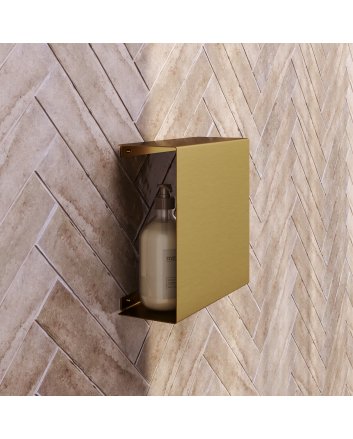 BRAUER Opbouwnis met verborgen opbergruimte goud geborsteld PVD