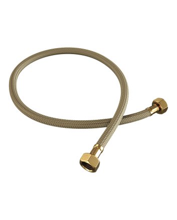BRAUER Stripe hoekstopkraan compleet met slang goud geborsteld PVD