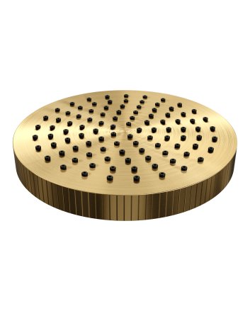 BRAUER Stripe regendouchekop Ø250 goud geborsteld PVD