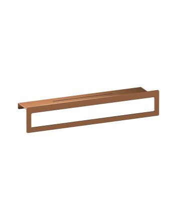 BRAUER Handdoekrek met planchet koper geborsteld PVD