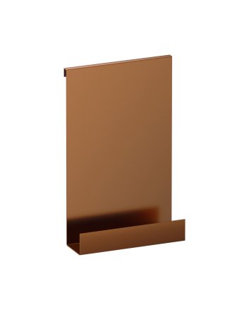 BRAUER Doucherek hangend met glasklem koper geborsteld PVD