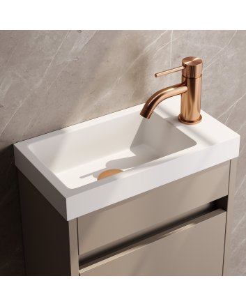BRAUER Stripe opbouw fonteinkraan koper geborsteld PVD