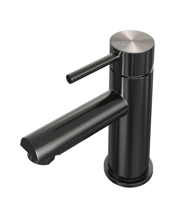 BRAUER Stripe lage opbouw wastafelmengkraan model A gunmetal geborsteld PVD