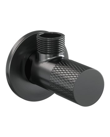 BRAUER Gunmetal Carving hoekstopkraan compleet met slang gunmetal geborsteld PVD