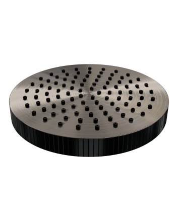 BRAUER Stripe regendouchekop Ø250 gunmetal geborsteld PVD