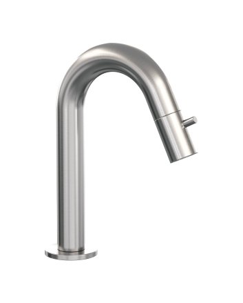 BRAUER Brushed Edition opbouw fonteinkraan met gebogen uitloop RVS geborsteld PVD
