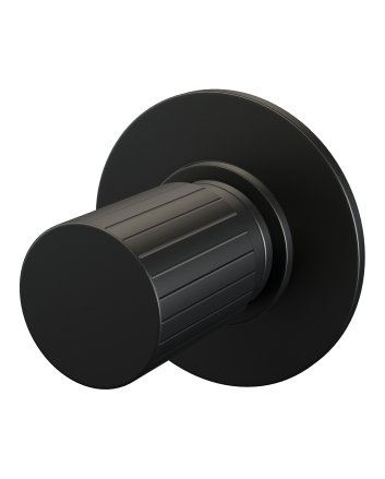 BRAUER Stripe losse inbouw stopkraan met in- en afbouwdelen mat zwart