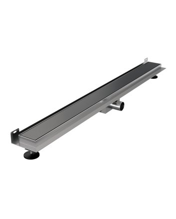 BRAUER Douchegoot met multifunctioneel rooster en flens voor wandmontage 7 x 100 gunmetal geborsteld PVD