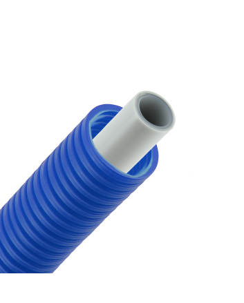 Bonfix Alu-pers meerlagenbuis met mantel | blauw | 16 x 2.0 | Rol 50 meter