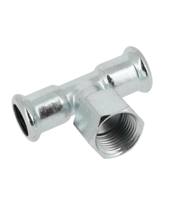 Bonfix Staalverzinkt Press x Binnendraad x Knel T-koppeling (CV) | 35 x 1 x 35
