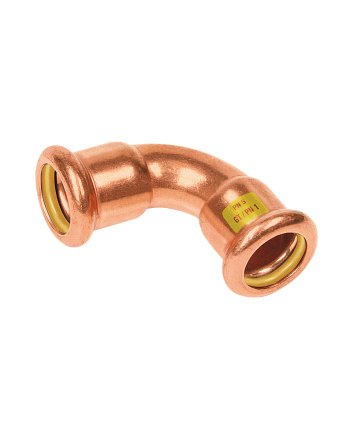 Bonfix Roodkoper Press kniekoppeling (gas) | 28 x 28 x 28