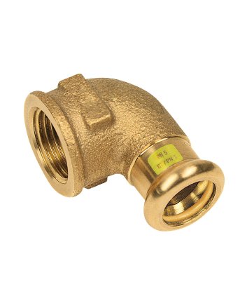 Bonfix Roodkoper Binnendraad x Press kniekoppeling (gas) | 1 1/4 x 35