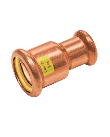 Bonfix Roodkoper Press rechte verloopkoppeling (gas) | 35 x 22