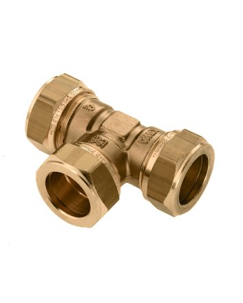 Bonfix Messing Knel T-koppeling | 35 x 35 x 35