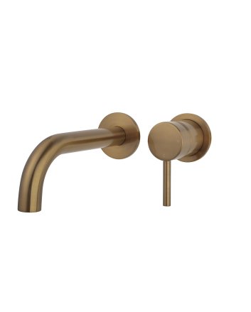 Caral afbouwdeel eenhendel wastafelkraan met coldstart geborsteld brons koper