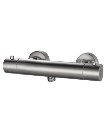 Rio Therm.douchemengkraan 15cm geborsteld staal