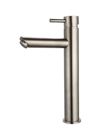 Sani DeLuxe Wastafelmengkraan opbouw hoog rond Gun Metal