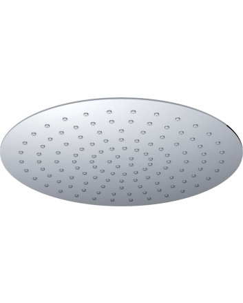 UFO Luxe hoofddouche rond 400mm Ultra plat chroom