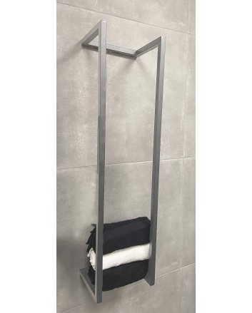 Loft handdoekrek 95 x 25 x 20 cm RVS