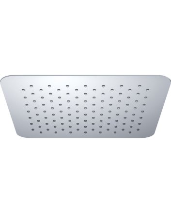 UFO Luxe hoofddouche vierkant 300mm Ultra plat chroom