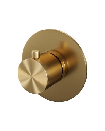 BRAUER Gold Edition losse inbouwthermostaat met in- en afbouwdelen goud geborsteld PVD