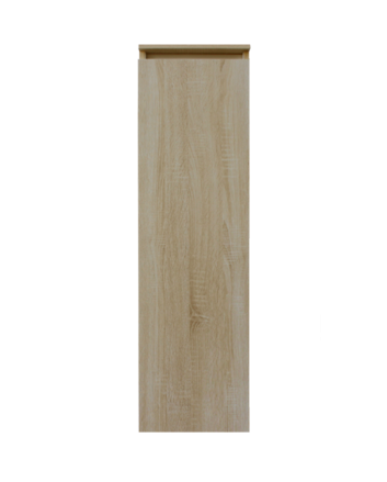 Sani DeLuxe Trendline kolomkast half hoog met greeplijst aluminium Light Wood
