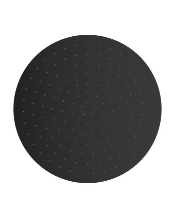 Caral hoofddouche rond 40 x 0,8 cm mat zwart