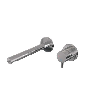 BRAUER Chrome Edition inbouw wastafelmengkraan met rechte uitloop en rozetten model B1 chroom