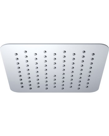 UFO Luxe hoofddouche vierkant 200mm Ultra plat chroom