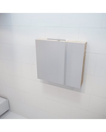 Mondiaz Cubb spiegelkast 80x70x16cm kleur washed oak met 2 deuren